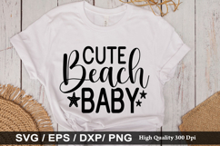 Cute Beach Baby SVG - Beach Design Product Image 1
