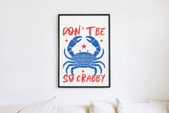 Cute Beach Crab, Don’t Be so Crabby PNG Product Image 5