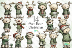 Cute Bear Christmas Sublimation Product Image 1