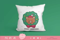 Christmas bear clipart kawaii animals xmas png cute cartoon Product Image 3