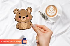 Cute Bear Sticker, Kawaii Bear Sticker Product Image 1