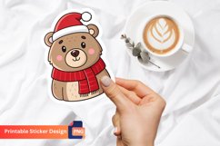 Cute Bear Sticker Design,Adorable Bear Sticker,Cute Bear Art Product Image 1