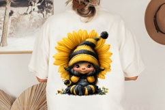 Cute Bee Gnome - Honey Bee Clipart Product Image 2