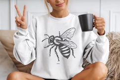 Cute Bee Svg Design, Bee Cut File Product Image 2
