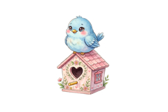 Cute Bird House Png Design |Forest Png Product Image 1