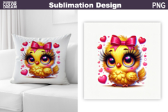 Cute Bird Pillow Sublimation | Funny Bird Floral Product Image 1