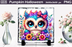 Cute Bird Sublimation Slate | Bird Floral Design Product Image 1