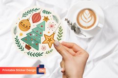 Cute Boho Christmas Sticker, Christmas Planner Sticker Product Image 1