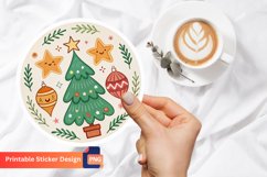 Cute Boho Christmas Sticker, Christmas Planner Sticker Product Image 1