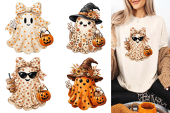 Cute Boho Halloween Ghost PNG Product Image 1