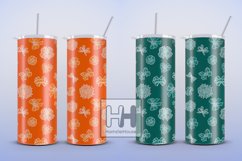 Cute bows pattern, skinny tumbler wrap sublimation bundle Product Image 2