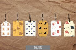 Cute Bull Pattern Tags Product Image 1