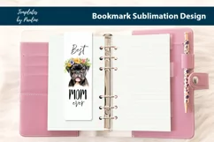 Best Dog Mom Bookmark Sublimation design
