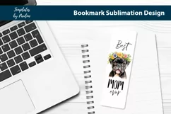 Best Dog Mom Bookmark Sublimation design