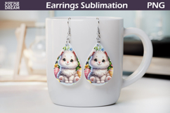 Easter Teardrop Earrings | Cute Bunny Earrings Product Image 1