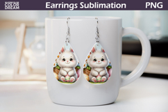 Easter Teardrop Earrings | Cute Bunny Earrings Product Image 1