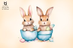 Cute Bunny Watercolor Sublimation Bundle Product Image 3