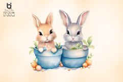 Cute Bunny Watercolor Sublimation Bundle Product Image 4