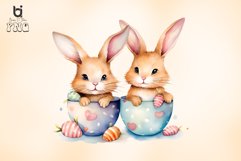 Cute Bunny Watercolor Sublimation Bundle Product Image 5