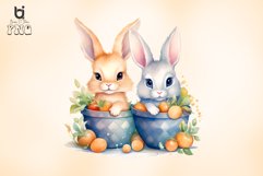 Cute Bunny Watercolor Sublimation Bundle Product Image 9