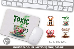 Bitter Coffee Goth Sarcastic Mouse Pad Product Image 1