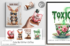 Bitter Coffee Goth Digital Paper Product Image 1