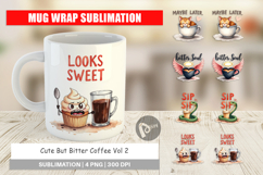 Bitter Coffee Goth Sarcastic Mug Wrap Product Image 1