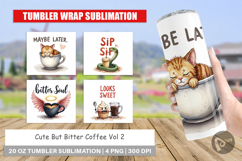 Bitter Coffee Goth Sarcastic Tumbler Product Image 1