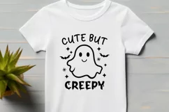 Cute But Creepy Halloween SVG | Spooky T-Shirt Design Product Image 2