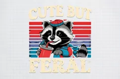 Cute but Feral Funny, baby animals with knife cute but feral Product Image 1