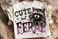 Cute But Feral Raccoon PNG, Snarky PNG, Sarcastic Funny PNG Product Image 2