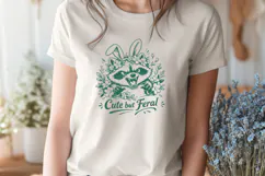 Funny Easter Raccoon SVG - Cute but Feral Sarcastic PNG Product Image 3