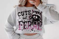 Cute But Feral Raccoon PNG, Snarky PNG, Sarcastic Funny PNG Product Image 3