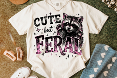 Cute But Feral Raccoon PNG, Snarky PNG, Sarcastic Funny PNG Product Image 4