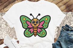 Cute Butterfly Embroidery Design Product Image 2