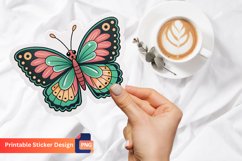 Cute Butterfly Sticker, Adorable Butterfly Sticker Product Image 1
