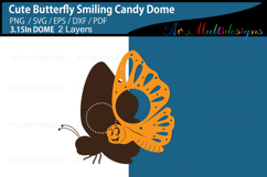 Cute butterfly with smiling face candy dome holder Product Image 3