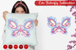 Beautiful Butterfly with Ornaments Sublimation Product Image 1