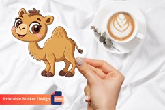 Cute Camel Sticker, Funny Camel Sticker, Cartoon Camel Art Product Image 1
