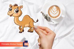 Cute Camel Sticker, Funny Camel Sticker, Cartoon Camel Art Product Image 1