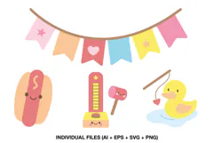 kawaii carnival decorations