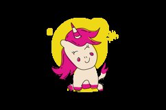 Cute cartoon baby unicorn Product Image 2