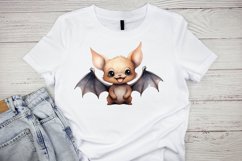 Cute Cartoon Bat Watercolor Sublimation Clipart Product Image 5