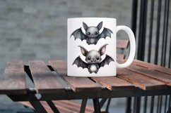 Cute Cartoon Bat Watercolor Sublimation Clipart Product Image 7