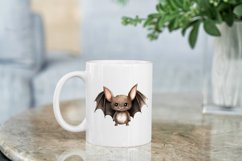 Cute Cartoon Bat Watercolor Sublimation Clipart Product Image 6