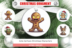 Cute Christmas Characters Ornament Product Image 1