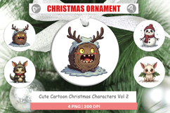 Cute Christmas Characters Ornament Product Image 1