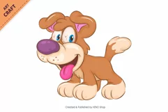 18 Cartoon Dogs 04. Clipart. Product Image 13