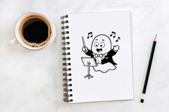Cute Cartoon Ghosts Halloween Clipart Illustrations PNG Product Image 3