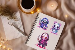 Cartoon Horror Halloween Guys 02. TShirt Sticker. Product Image 7